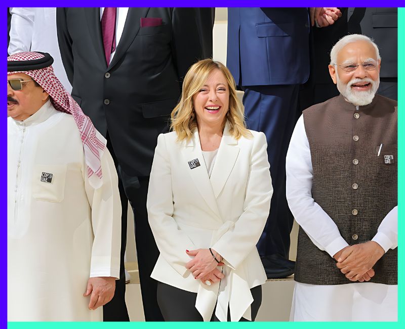 Giorgia Meloni Italy's First Female Prime Minister with Narendra Modi